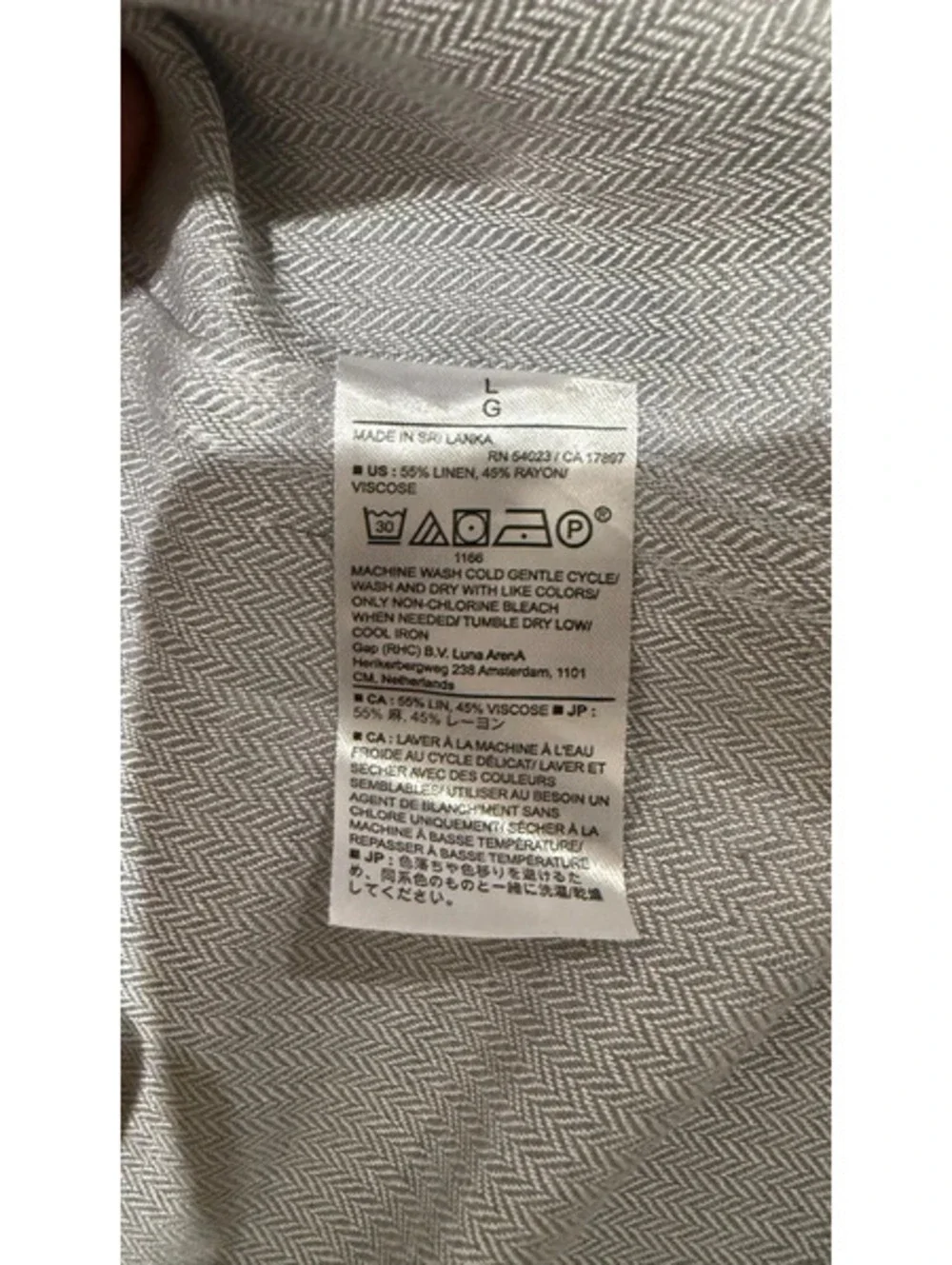 Banana Republic Premium Linen Dress Shirt Lot 3 L Slim